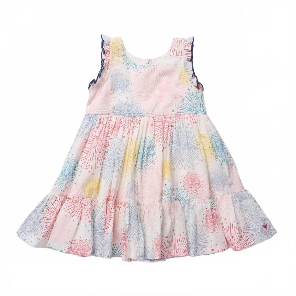NEW PINK CHICKEN girls kelsey dress in fireworks